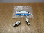 (QTY.2) Smc ASN2-N01-S Thumb Screw Adjustable Exhaust Port Flow Control 1/8 Mnpt. Fixed Price $11.00.
