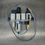 Festo MS4-EM1-1/4-S, MS4-LFR-1/4-D6-E-R-V-AS, MS4-FRM-1/4, MS4-EE-1/4 Assembly. Fixed Price $125.00.