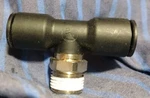 Legris 3108 18 Male Branch Tee, 12MM Tube Size, Nylon, Black, 7 Pk. Fixed Price $110.00.