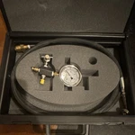 Parker Air Pressure Gauge Kit 200 Bar Bottom Mount With Hose & Fittings. Fixed Price $450.00.
