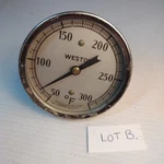 Vintage Weston 50 - 300 Degree 3" Round Temperature Gauge Usa. Fixed Price $24.00.