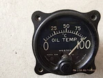 Nos Weston Oil Temp Gauge Model 606, Dial 46572 In Factory Pkg, 1940S (L61). Fixed Price $89.00.