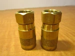 Parker (B13E) 3/8" Pneumatic Quick Change Industrial Coupler Bodies - Lot Of 2. Fixed Price $24.95.