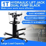 2200LBS Stage Hydraulic Transmission Jack W/ 360 Swivel Wheel Lift Hoist. Fixed Price $335.99.
