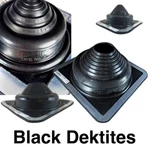 Dektite Square Pipe Flashing Boot: Black Epdm Roof - Sizes #1 To #9. Fixed Price $26.95.